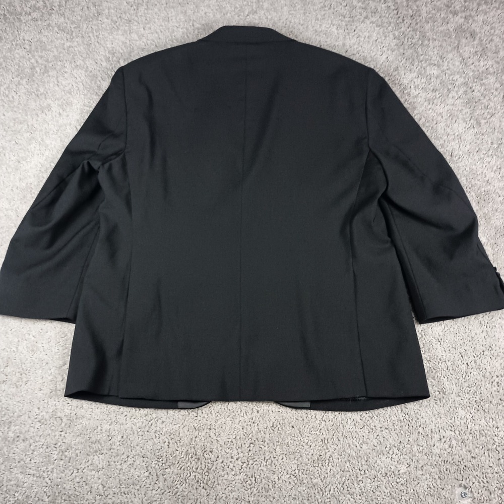 Pronto Uomo Platinum Blazer 44 Short Mens Black Wool Blend Modern Fit Stretch - Picture 11 of 15
